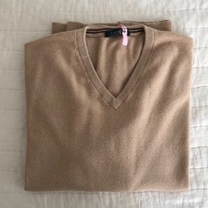 J Crew Cotton-cashmere v-neck sweater sz XL
